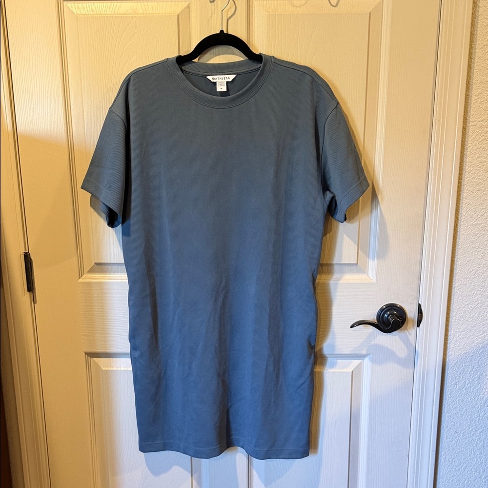Athleta Women's Blue Short Sleeve Dress
